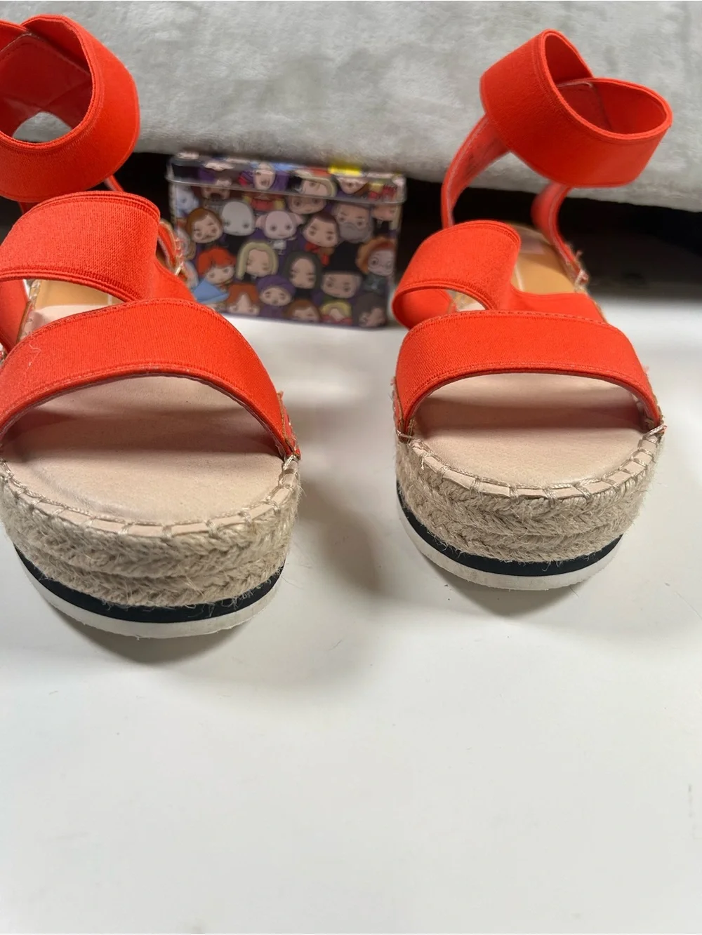 Dolce Vita Orange Espadrille Platform Sandals